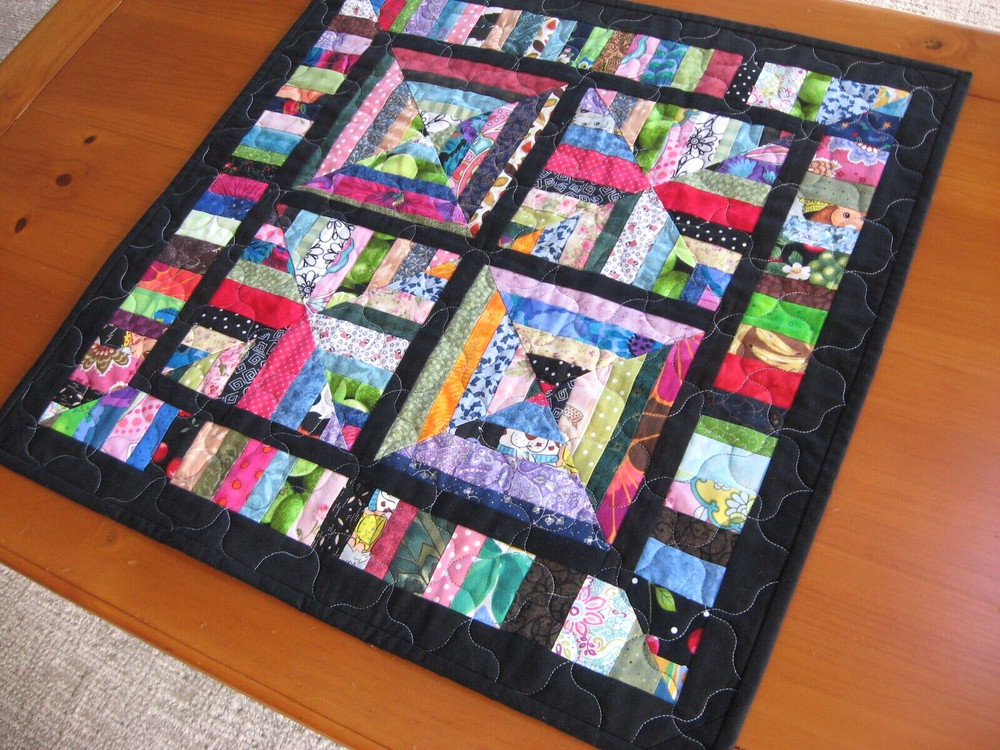 Handmade Quilted Table Topper Candle Mat Wall Hanging