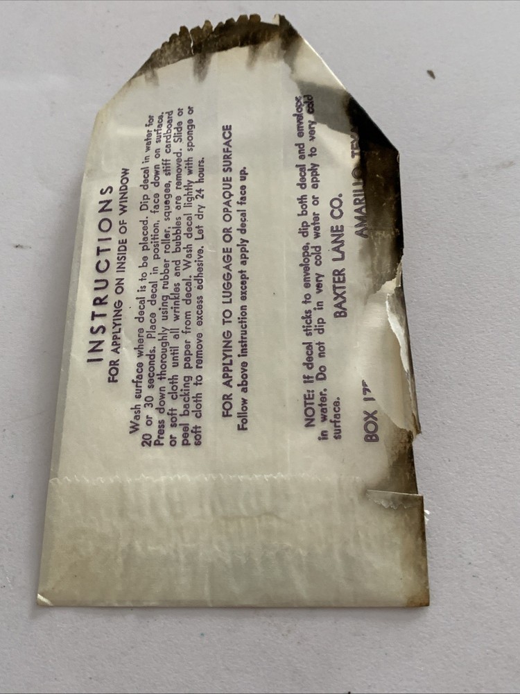 U.S. Army Decal- Unused