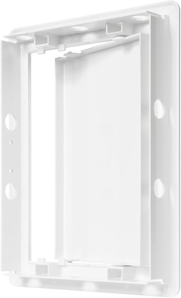 6" X 8" White Plastic Access Panel. Service Shaft Door Panel. Plumbing, Electric