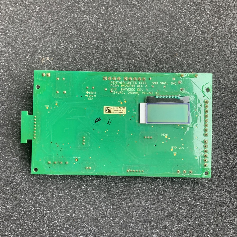 Pentair MasterTemp Heater Control Board PCB, Six Button