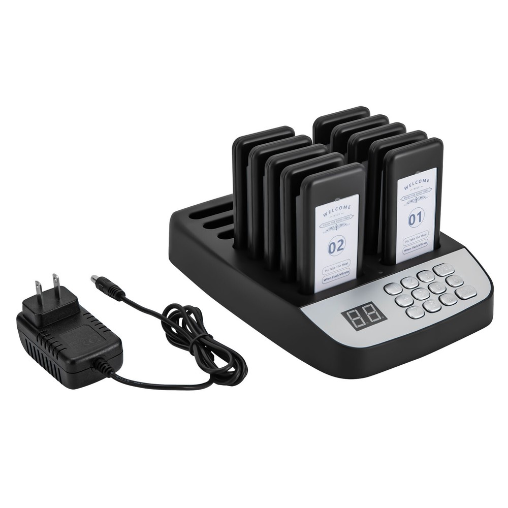 Restaurant Wire-less Pager Calling System 10Buzzer Queuing Calling Pager Waiters