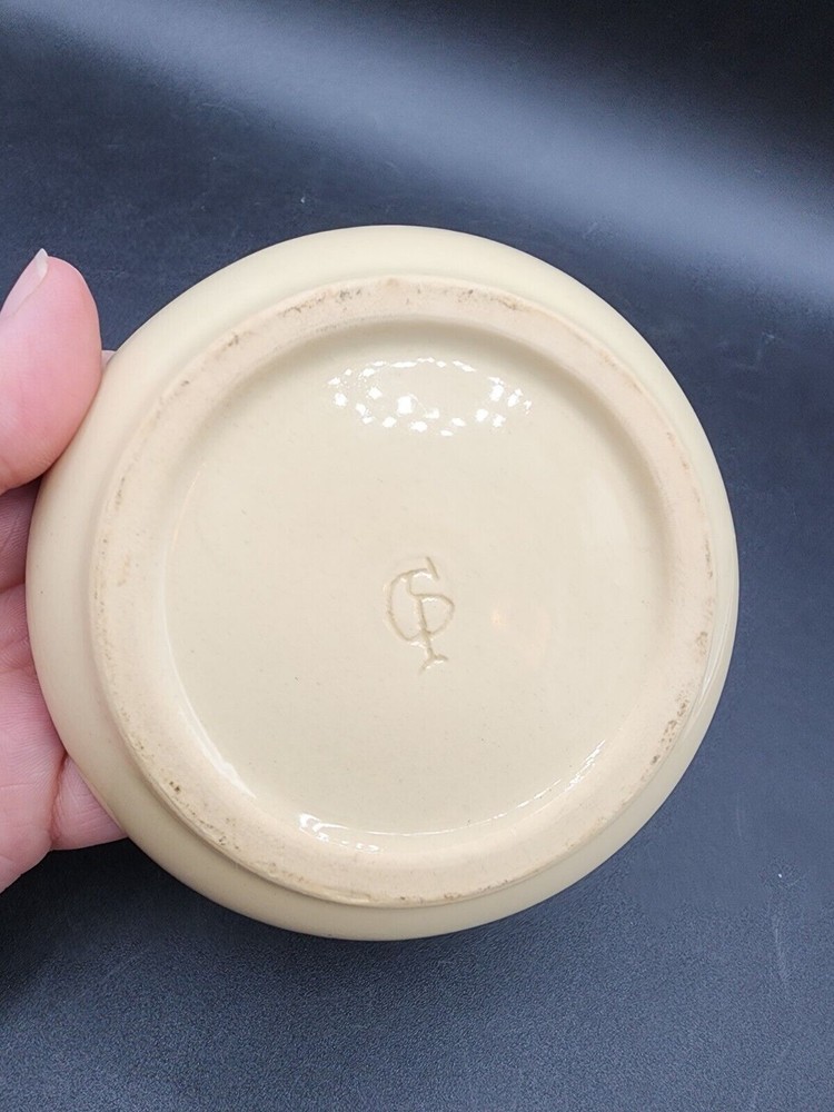 Handmade StudioArt pottery candle Stick holder with handle