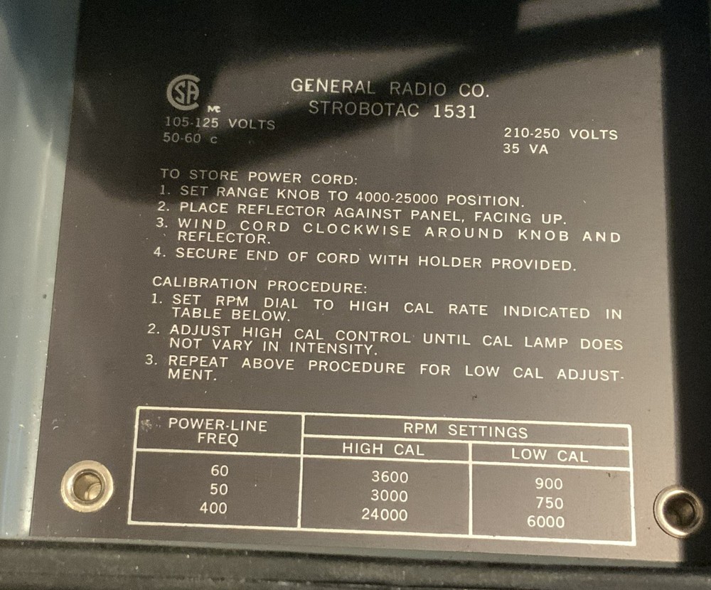 STROB-O-TAC, Type 1531-AB, General Radio