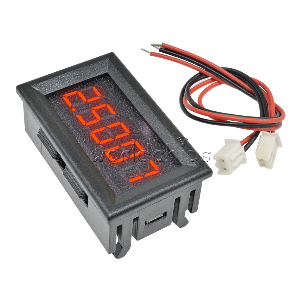 Red LED 5 Digit DC 0-4.3000-33.000V Digital Voltmeter Voltage Meter Car Panel W