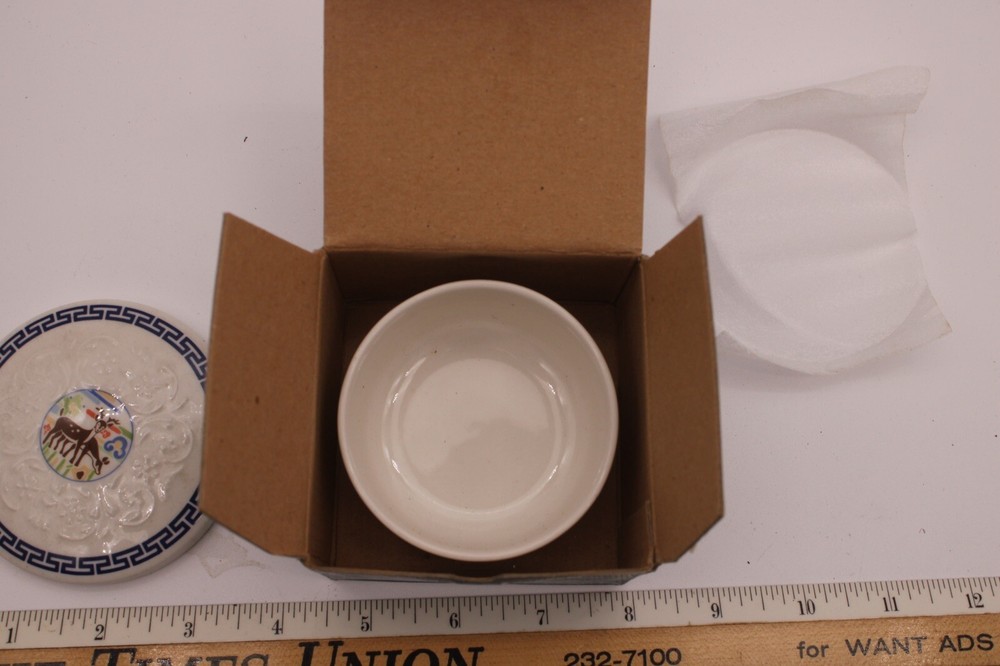 Vintage Crane Trinket Box R1C5