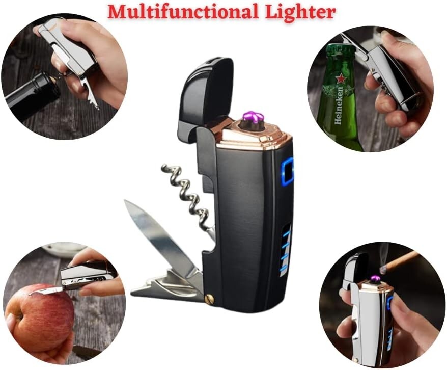 Arc Lighter, Metal Electric Lighter with for multifunctional uses