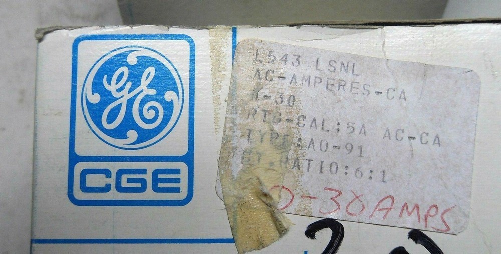 Canadian GE A0-91 L543 LSNL 0-30 A Panel Meter
