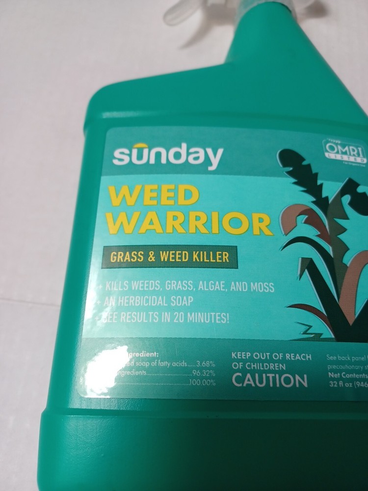 Sunday Weed Warrior Grass Algae Moss Herbicidal Soap , 32 fl oz
