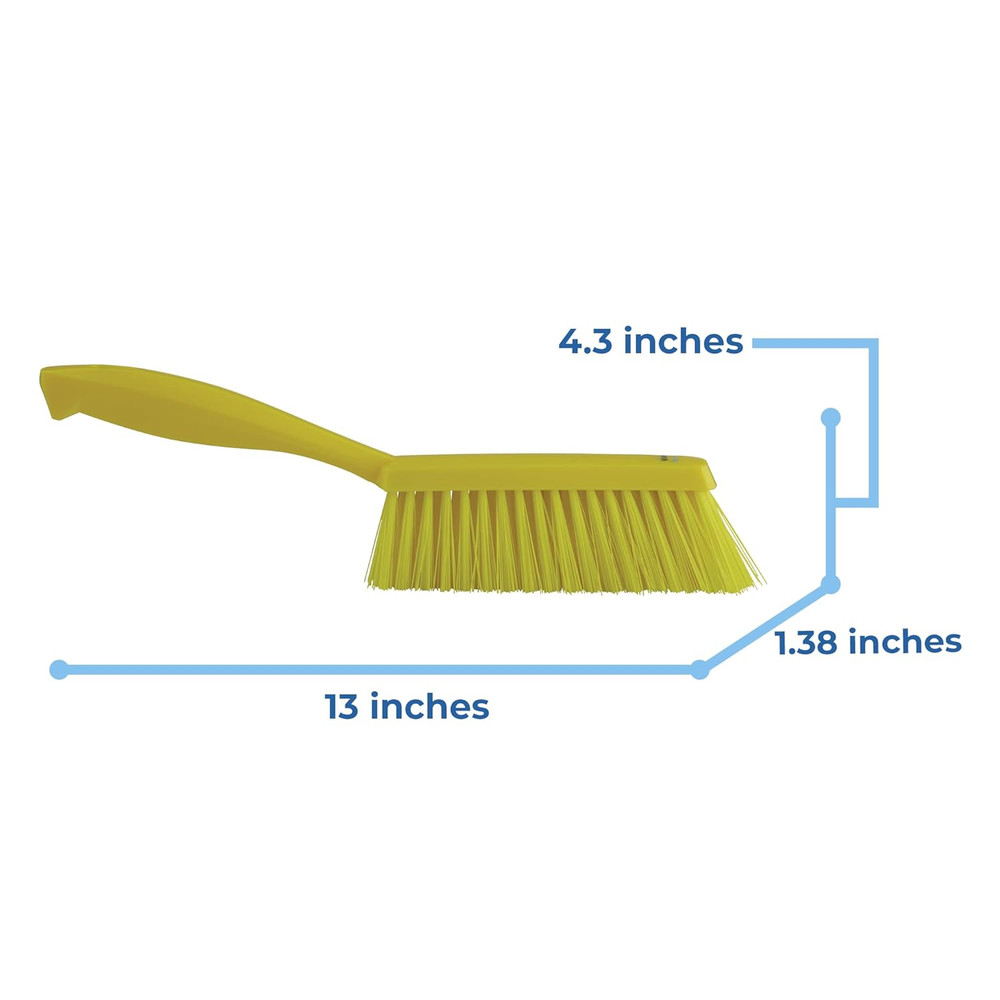 45896 Brush,Hand,Medium,14",Pp/Pbt,Yellow