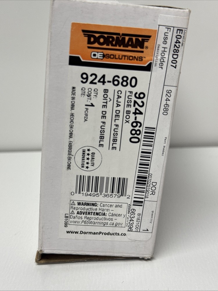 Dorman 924-680 High Voltage Power Fuse Box