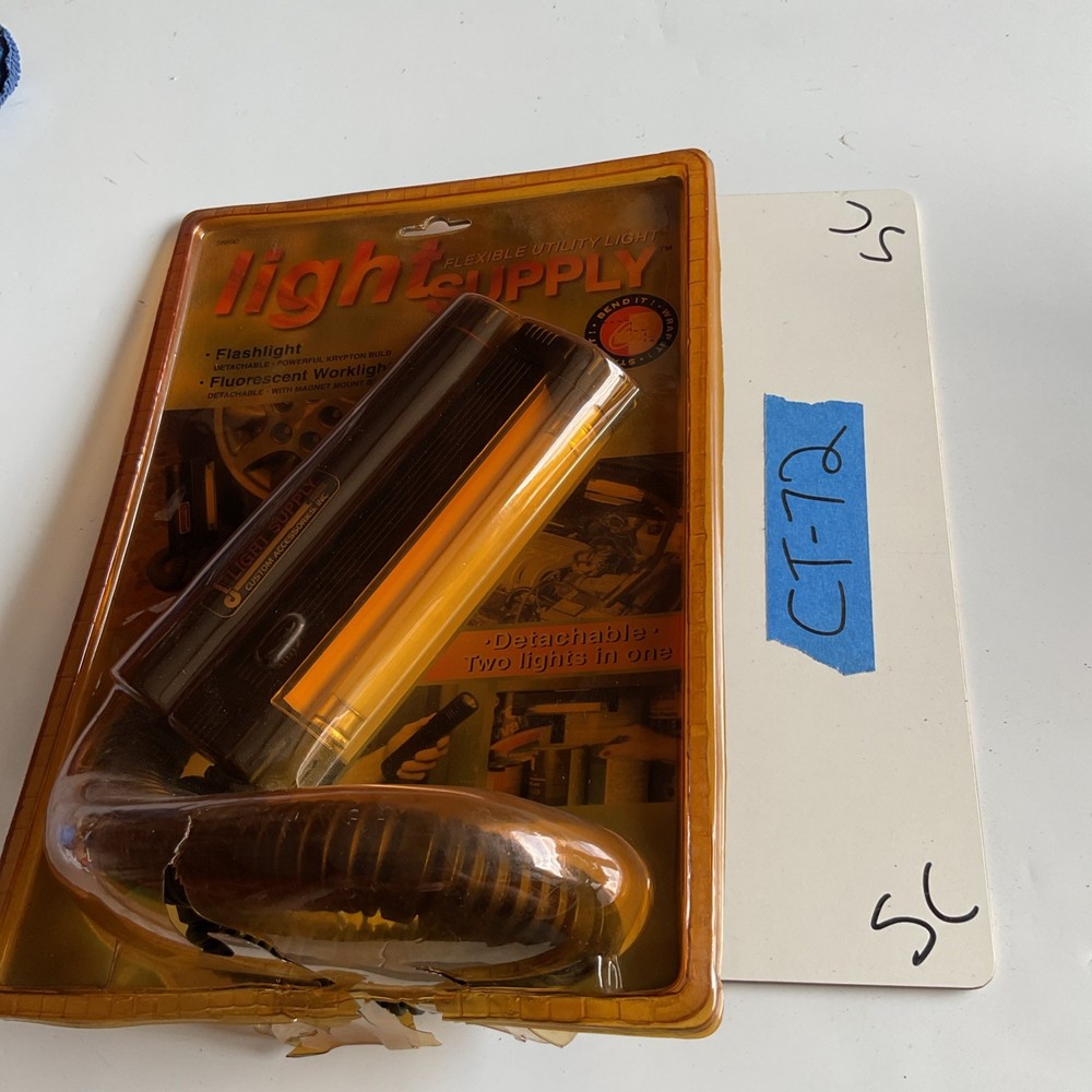 Detachable Flashlight Utility Camping Supply Light w/ Flexible Tube Stand