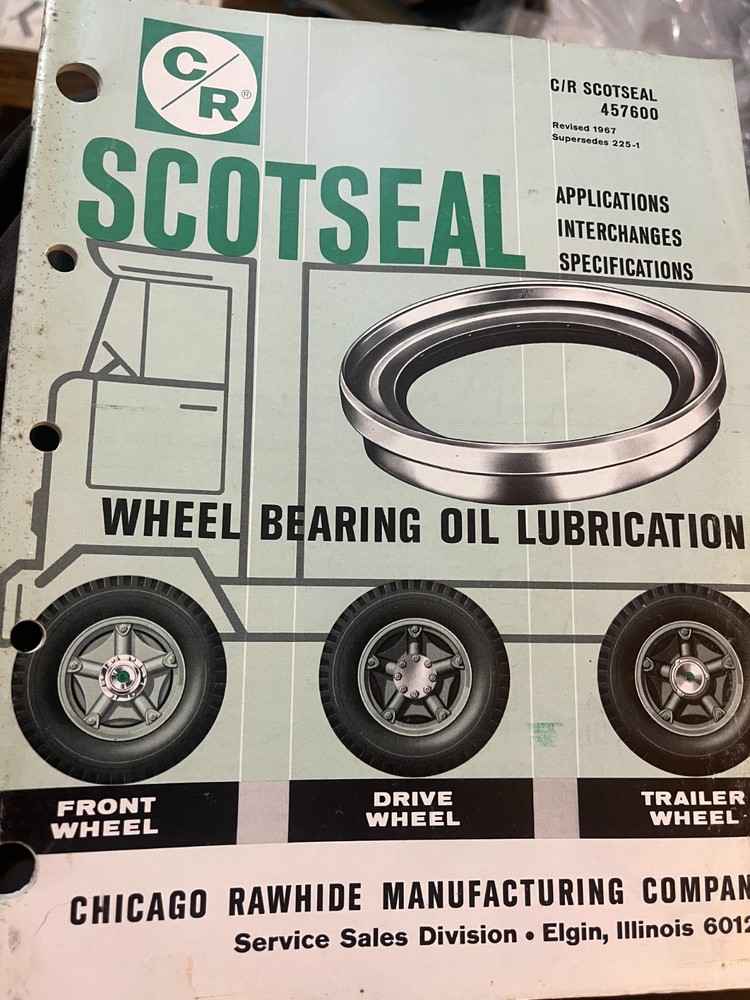 C/R SCOTSEAL Oil SealsAPPLICATIONS SPECIFICATIONS & INTERCHANGES catalog 4757600