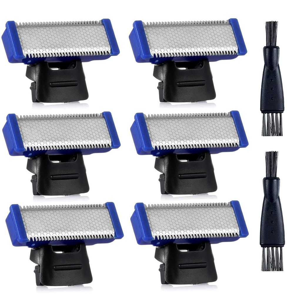 2/6PCS Shaver Replacement Head Compatible with Micro Touches Solo Trimmer Repla