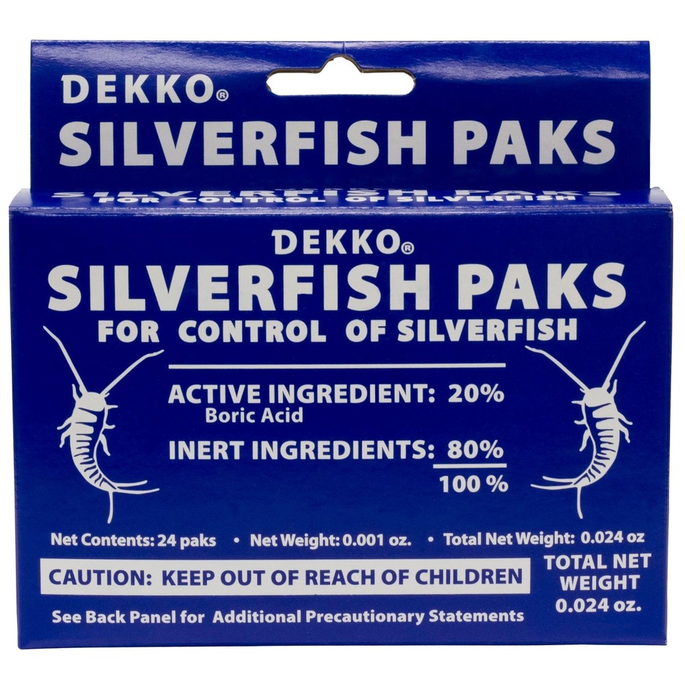 4 Boxes DEKKO Silverfish Control ~~ 96 Paks ` Pest Control ` Bait