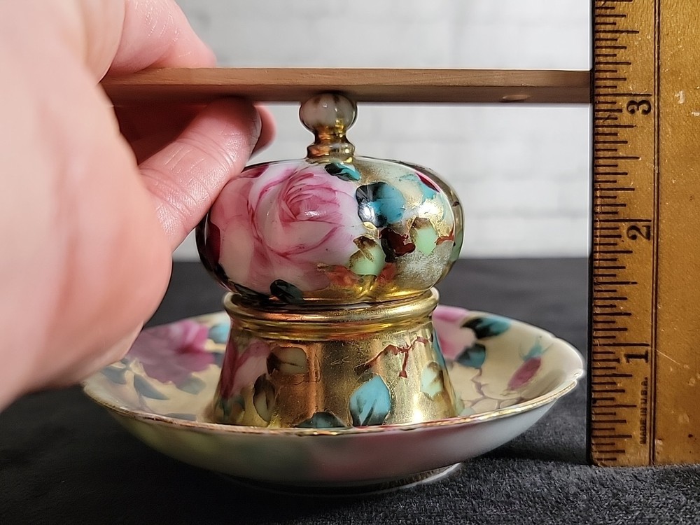 Nippon Match Strike, Unmarked, Hand Painted Roses