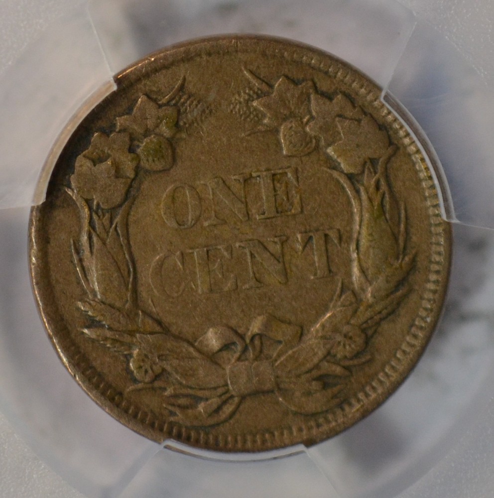 1857 Flying Eagle cent, PCGS VF35