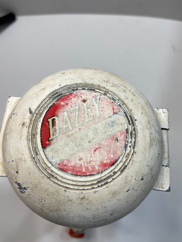 Vintage Dazey Rocket Crank Ice Crusher - Red and White