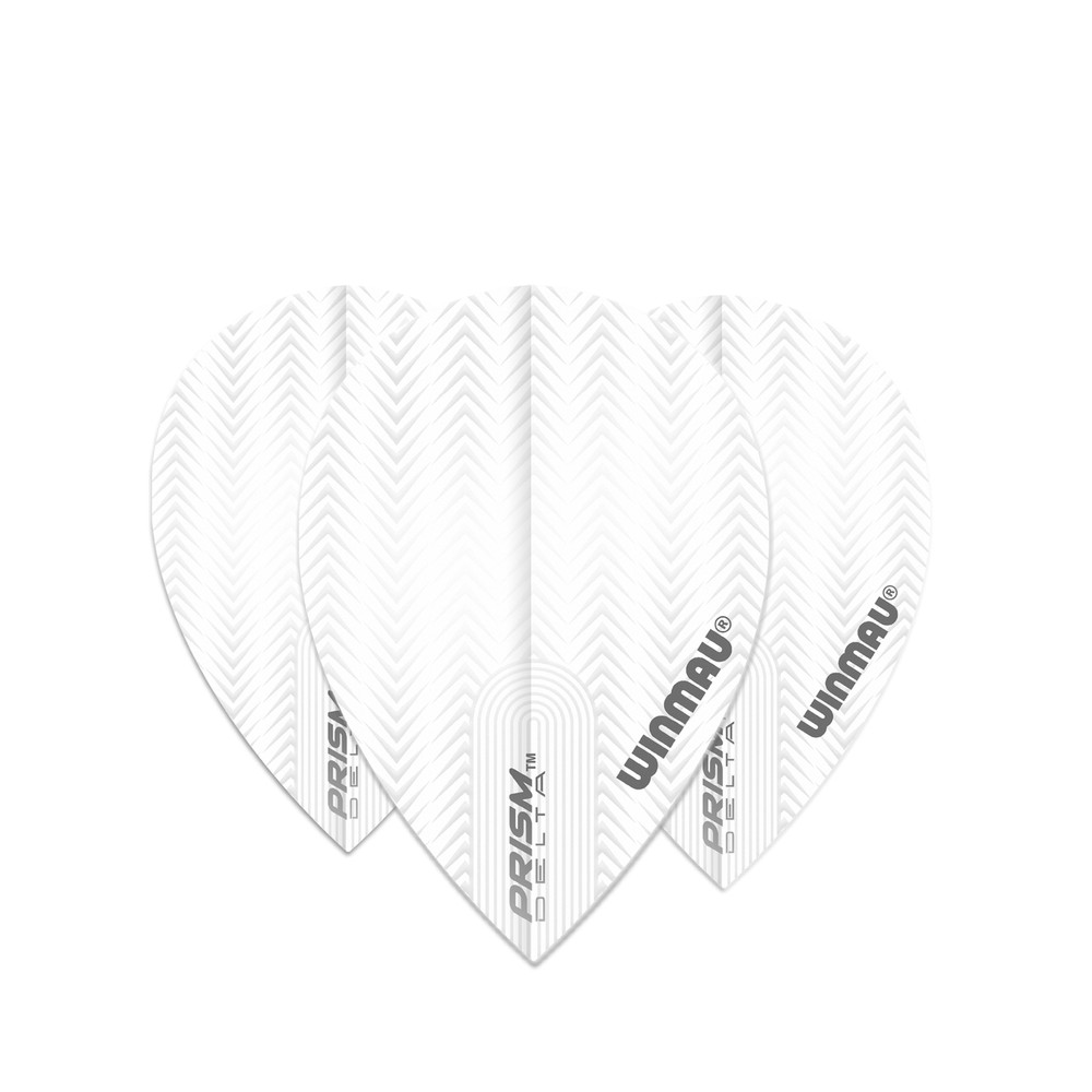 Winmau Prism Delta Pear Dart Flight - White / Grey