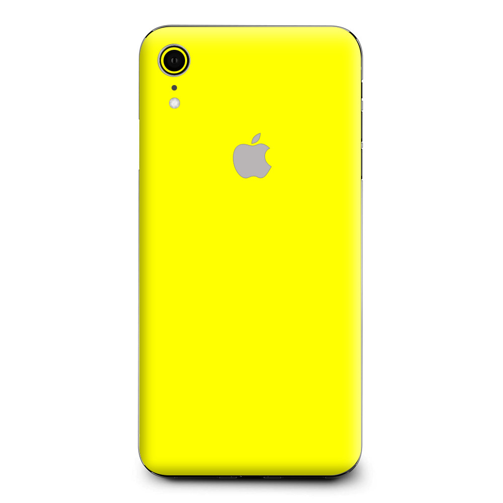 Skins Decal Wrap for Apple iPhone XR - Bright Yellow