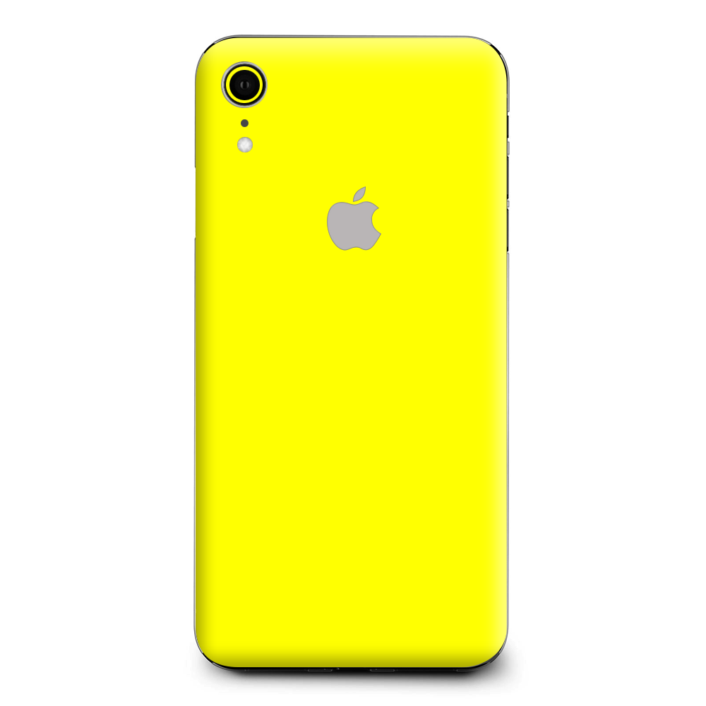 Skins Decal Wrap for Apple iPhone XR - Bright Yellow