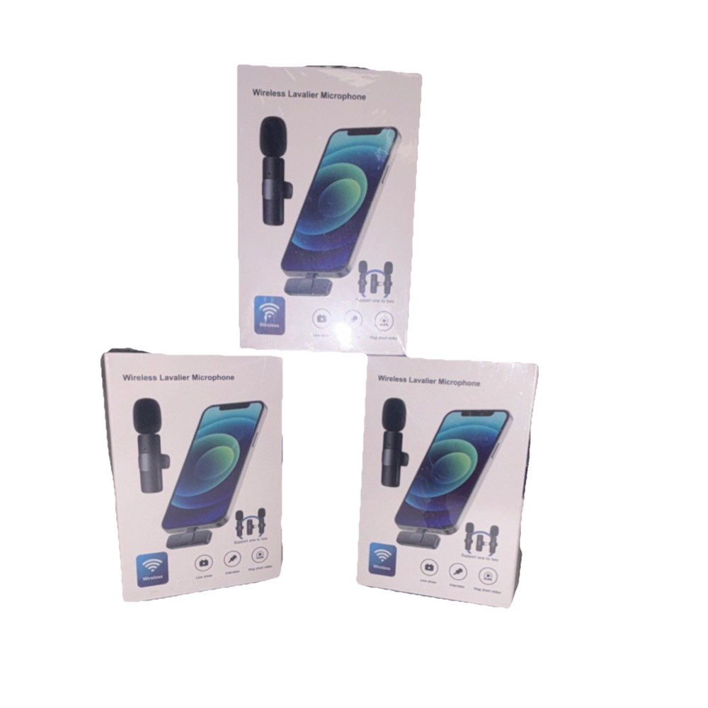 Wireless Lavalier Microphone USB-C Clip On Mic iPhone Android Video Recording
