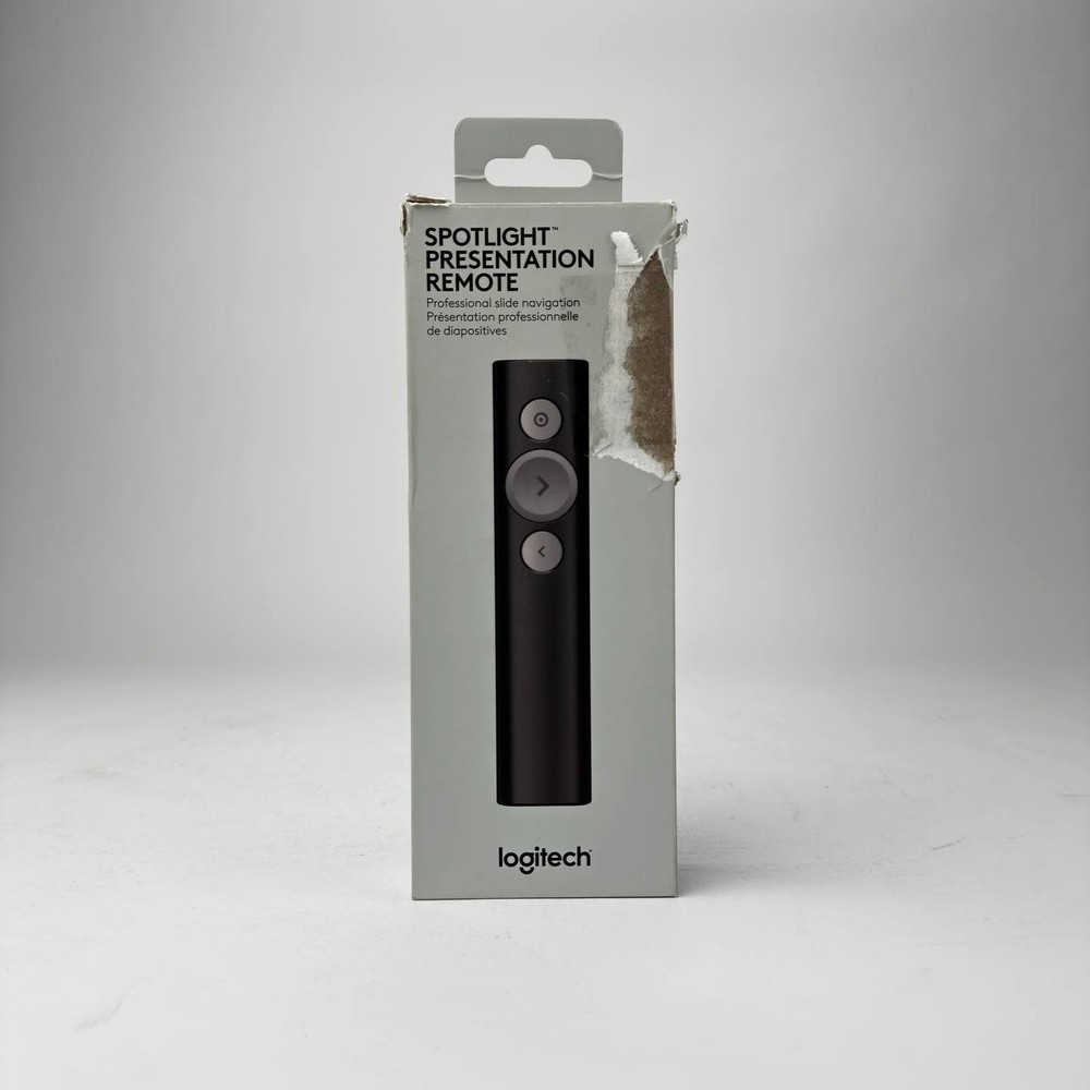 Logitech Spotlight Universal Wireless Presentation Remote Laser. Black, Open Box