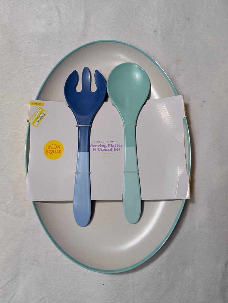 Sun Squad Serving Platter & Utensil Set