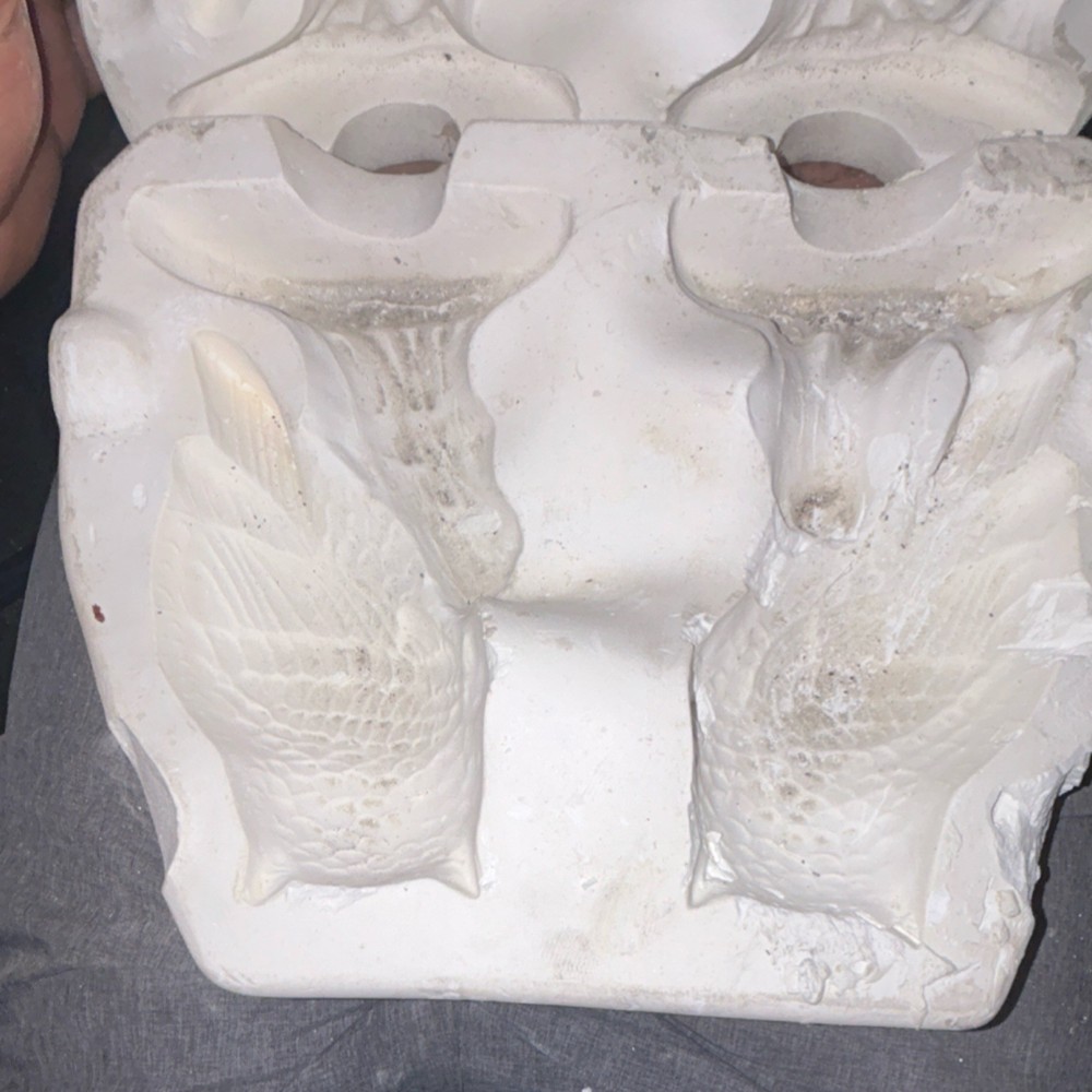 Owl Figure Plaster Slip Casting Mold for Ceramic Crafting and Pottery Projects