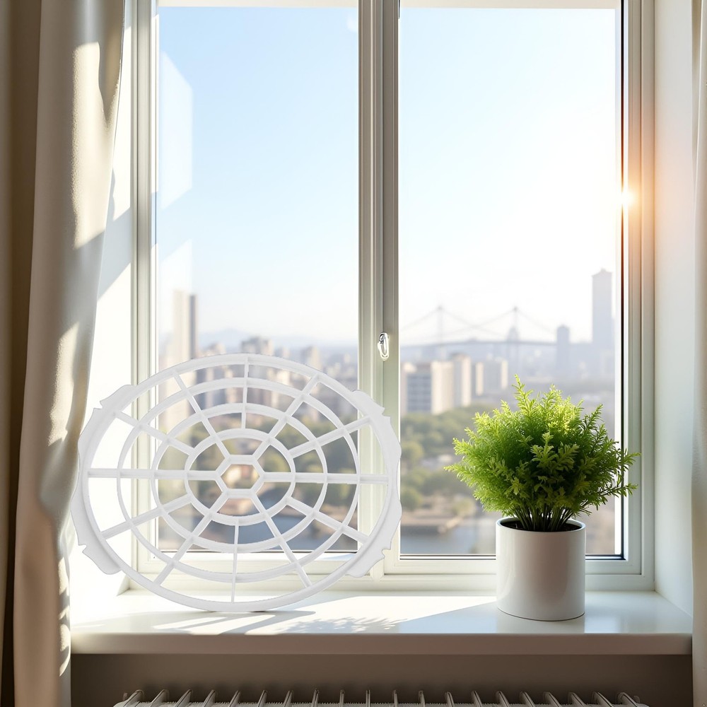 White Window Adaptor Filter Screen Window Exhaust Hose Interface for Portable...