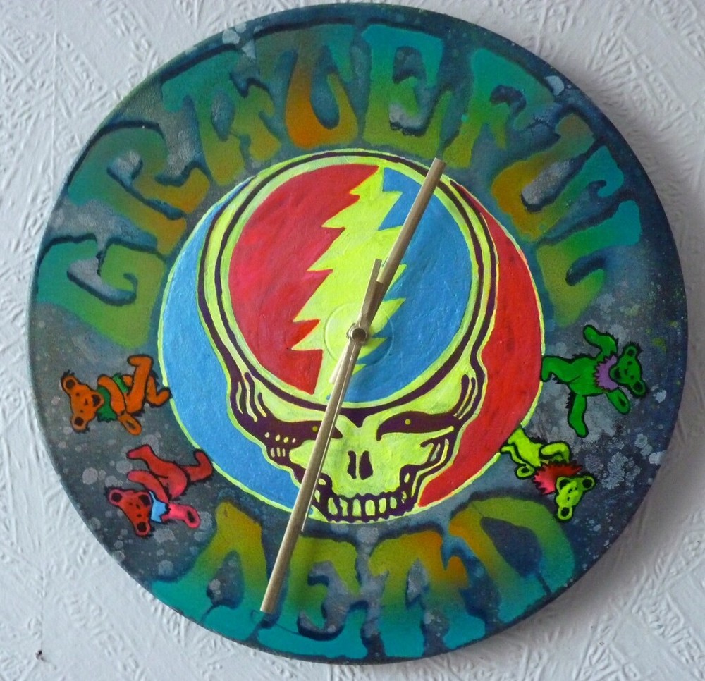 GRATEFUL DEAD wall clock..Hawkwind.,led zeppelin..RUSH..THE DOORS..PINK FLOYD