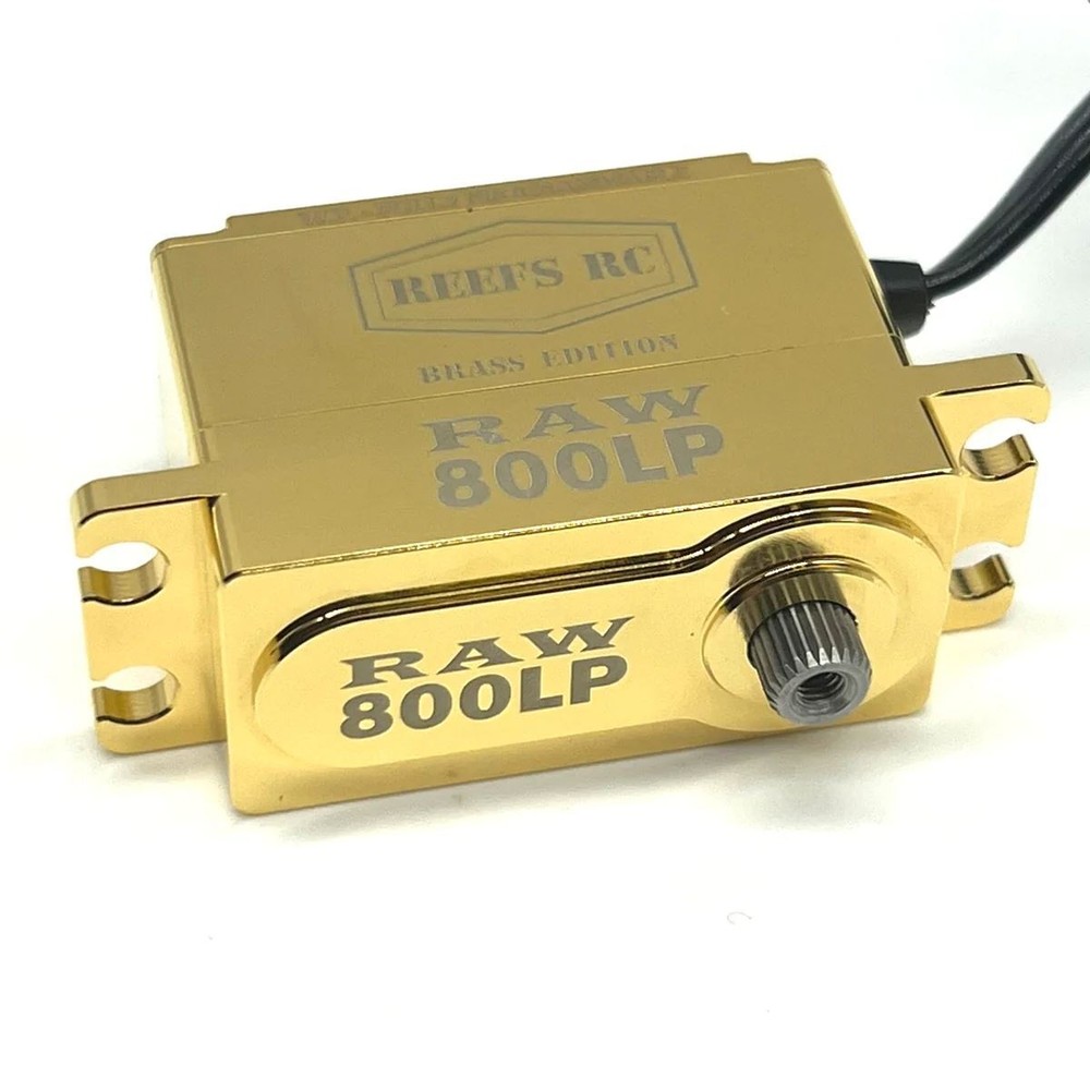 Reef's RC RAW800LP Brass Edition, Programmable, Brushless Low Profile Servo