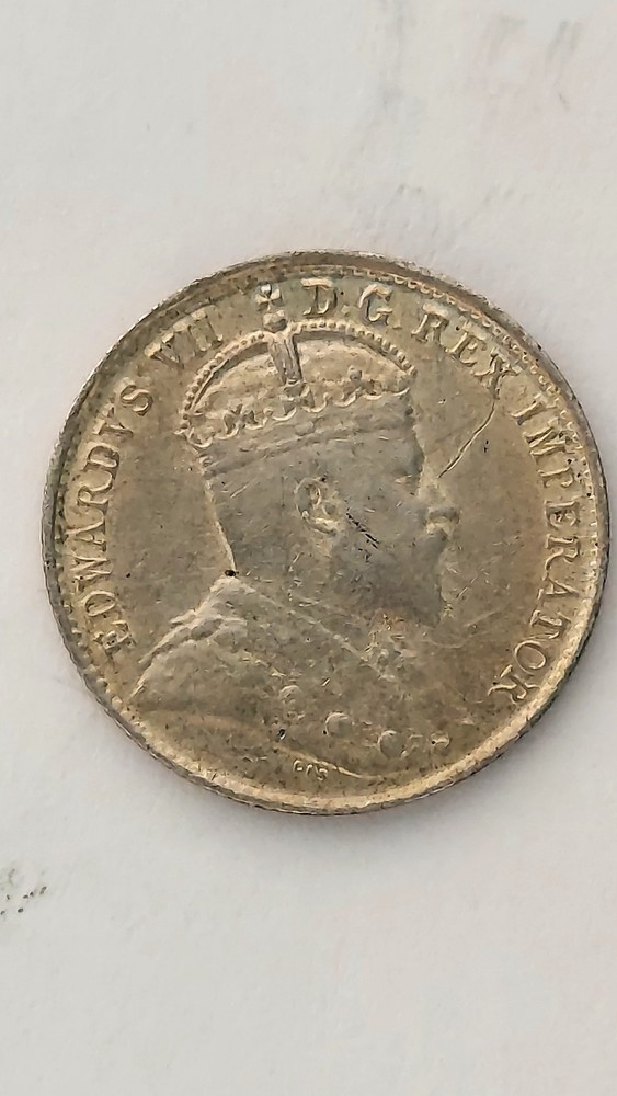 1906 Canada 5 Cent Silver,.925 Silver, (#2)