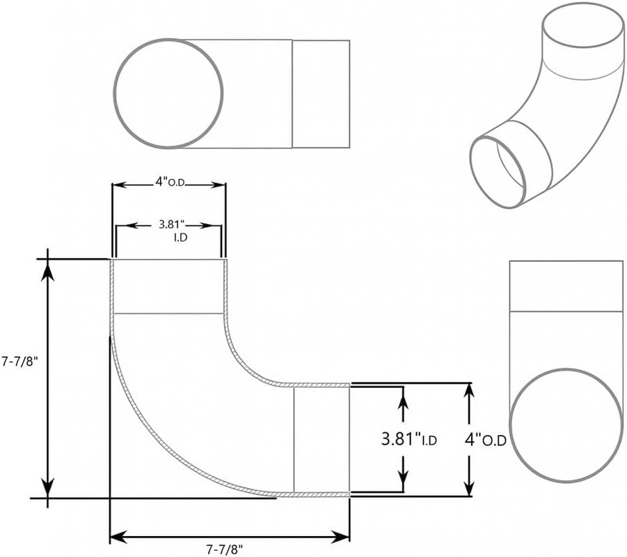 11312 3-Inch 90-Degree Elbow