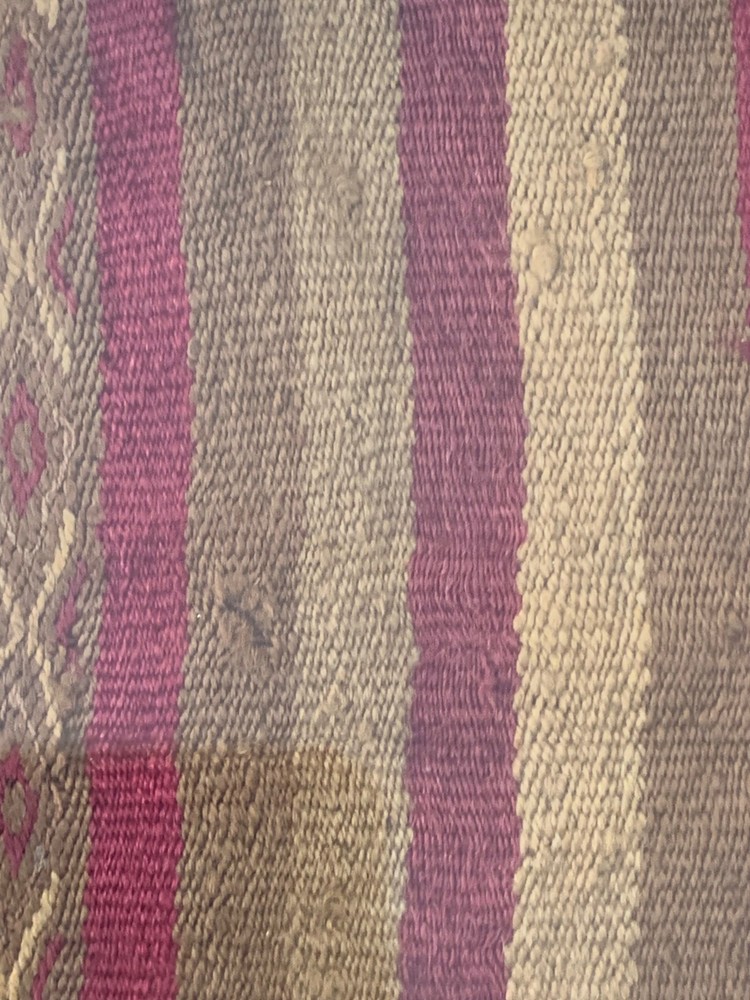 Framed Pre-Columbian Textile Peru Chancay Circa 1000-1470