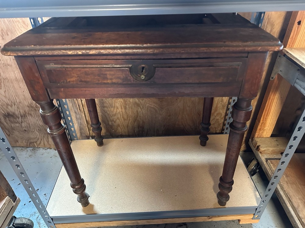 Antique Victorian-style fall-front secretary desk