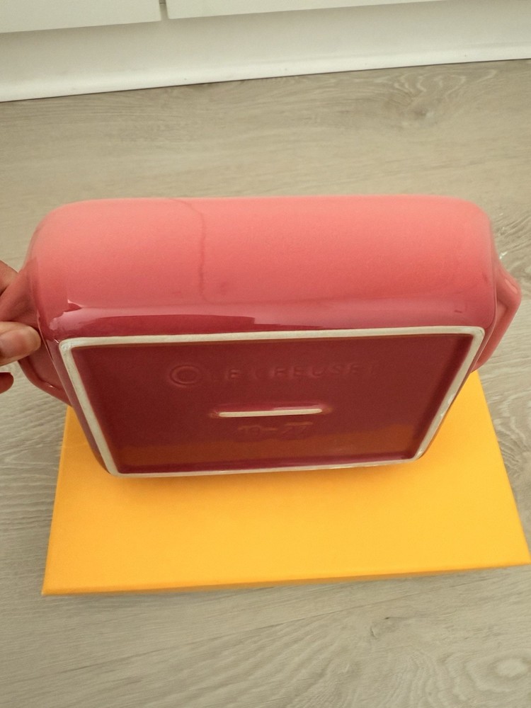 Le Creuset Rectangular Ceramic Baking Dish Rose Quartz 18cm 910419-18