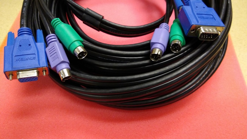 KVMPS2-25 Startech 25' Black 3-in-1 PS/2 KVM Cable