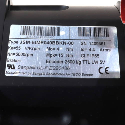 Teco JSM-EIME040BBKN-00 Servomotor
