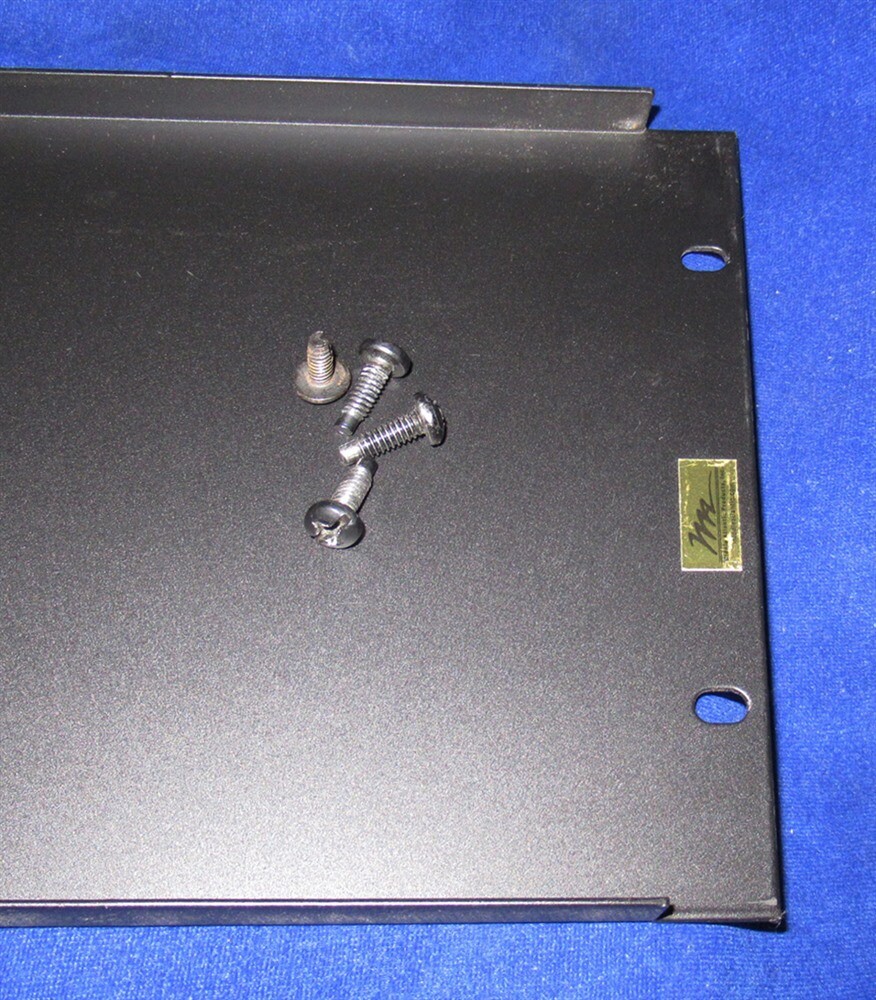 Black U Flange Rack Panel EB4 w/ Screw by Middle Atlantic