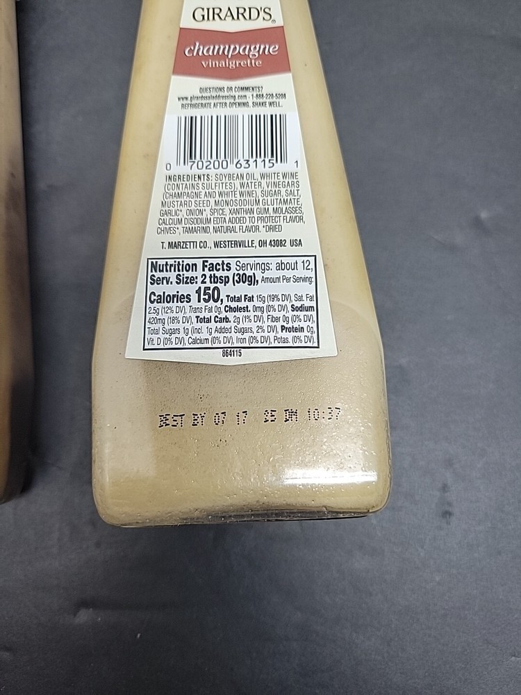 Girard's Champagne Dressing 12 oz Girards 2 pack