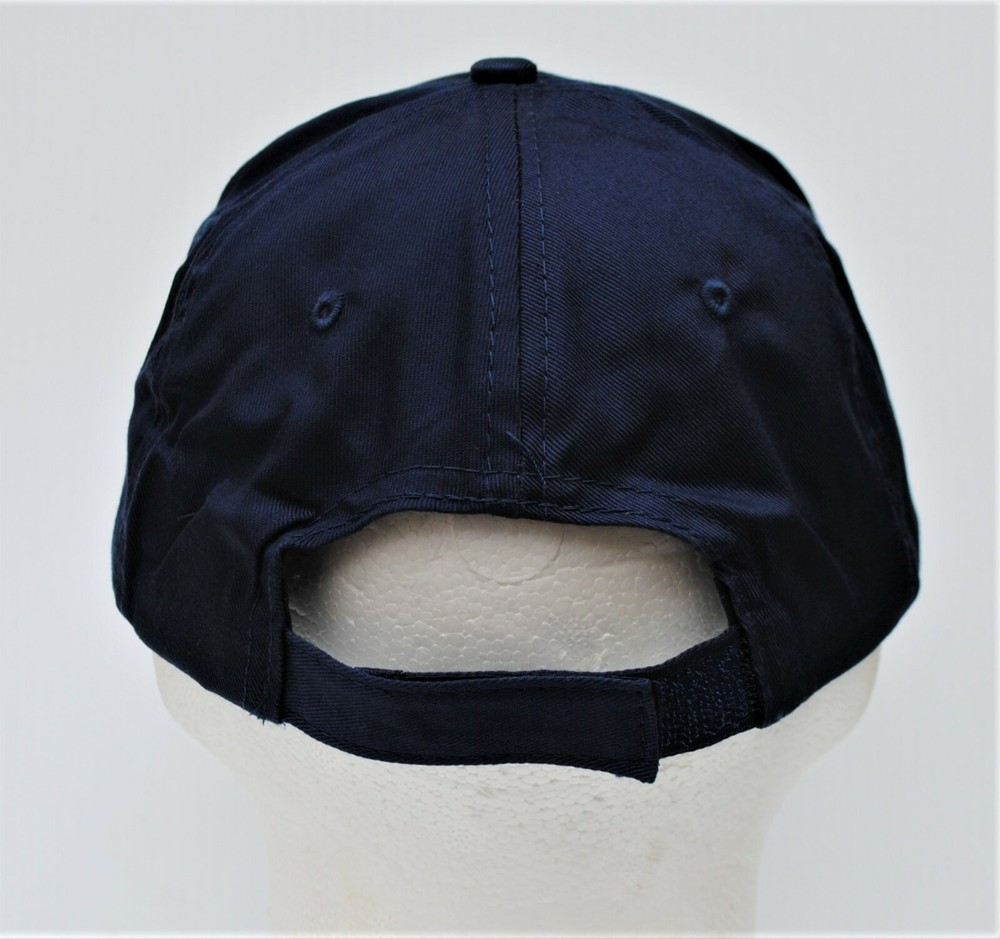 Genuine Blue w solid blue back Husqvarna stitched ball cap hat