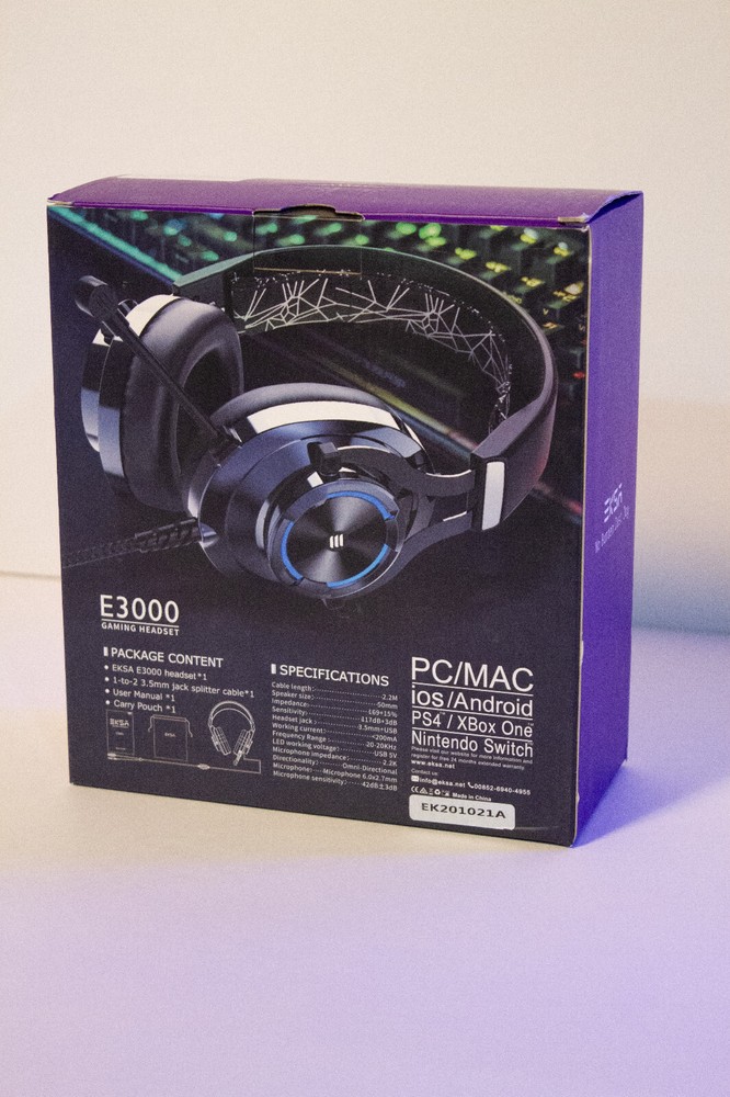 EKSA E3000 Gaming Headset PC MAC iOS ANDROID PS XBOX NINTENDO