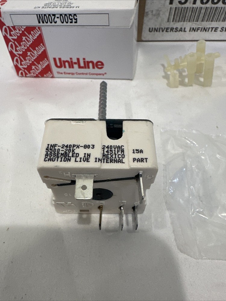 5500-200M Uni-Kit Universal Electric Range Infinite Switch Replacement