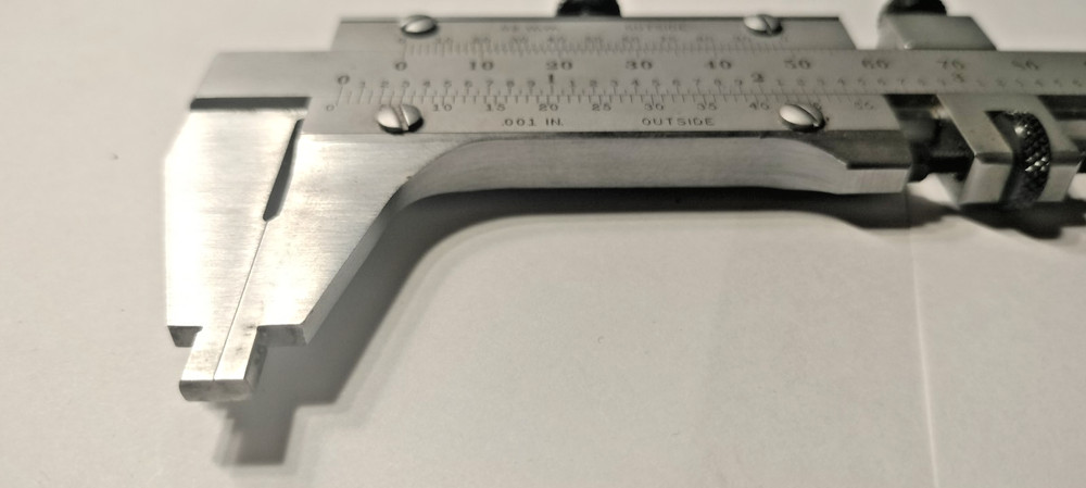 1 - Starrett #123 E & M 200mm/8" Master Vernier Caliper