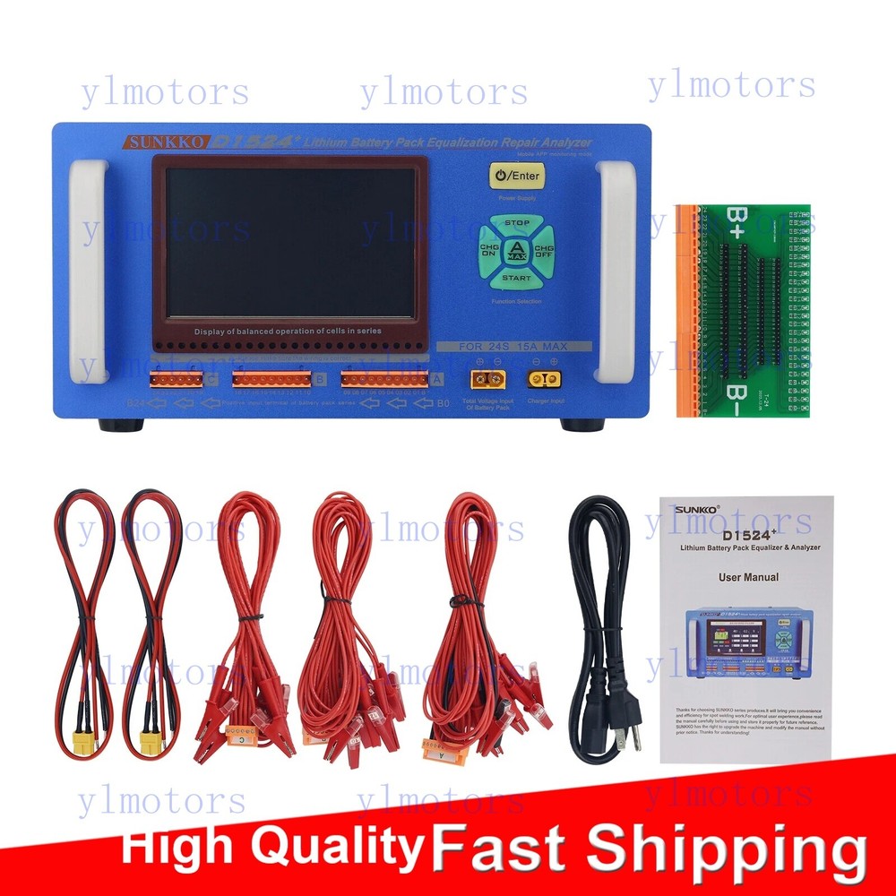 For SUNKKO D1524 Li Battery Equalizer Analyzer 5"Touch Support Bluetooth Control