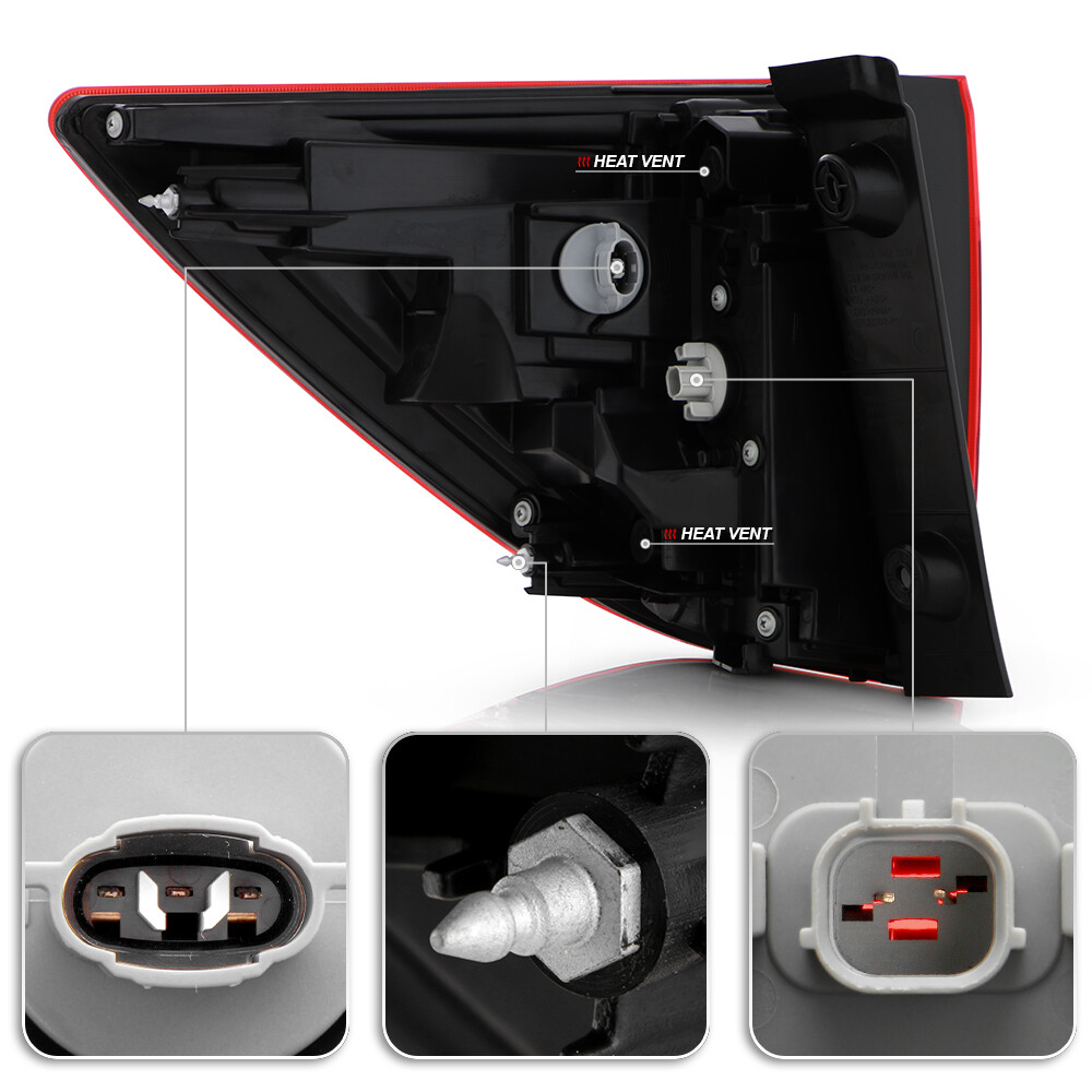 For 2016 2017 2018 Honda Pilot Factory LED Tail Light Lamp Outer Passenger Side