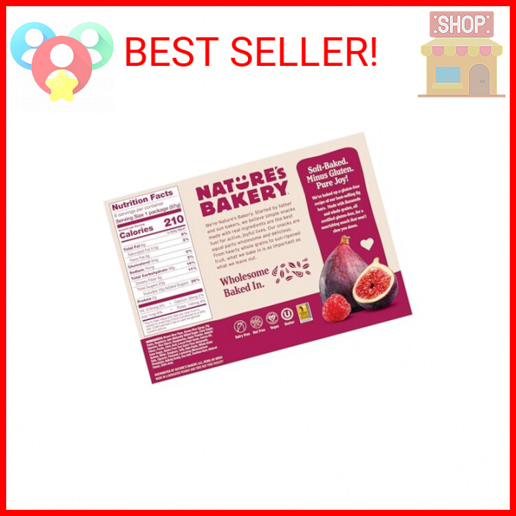 Nature's Bakery Raspberry Fig Bar, 6 Count, 2 Ounce