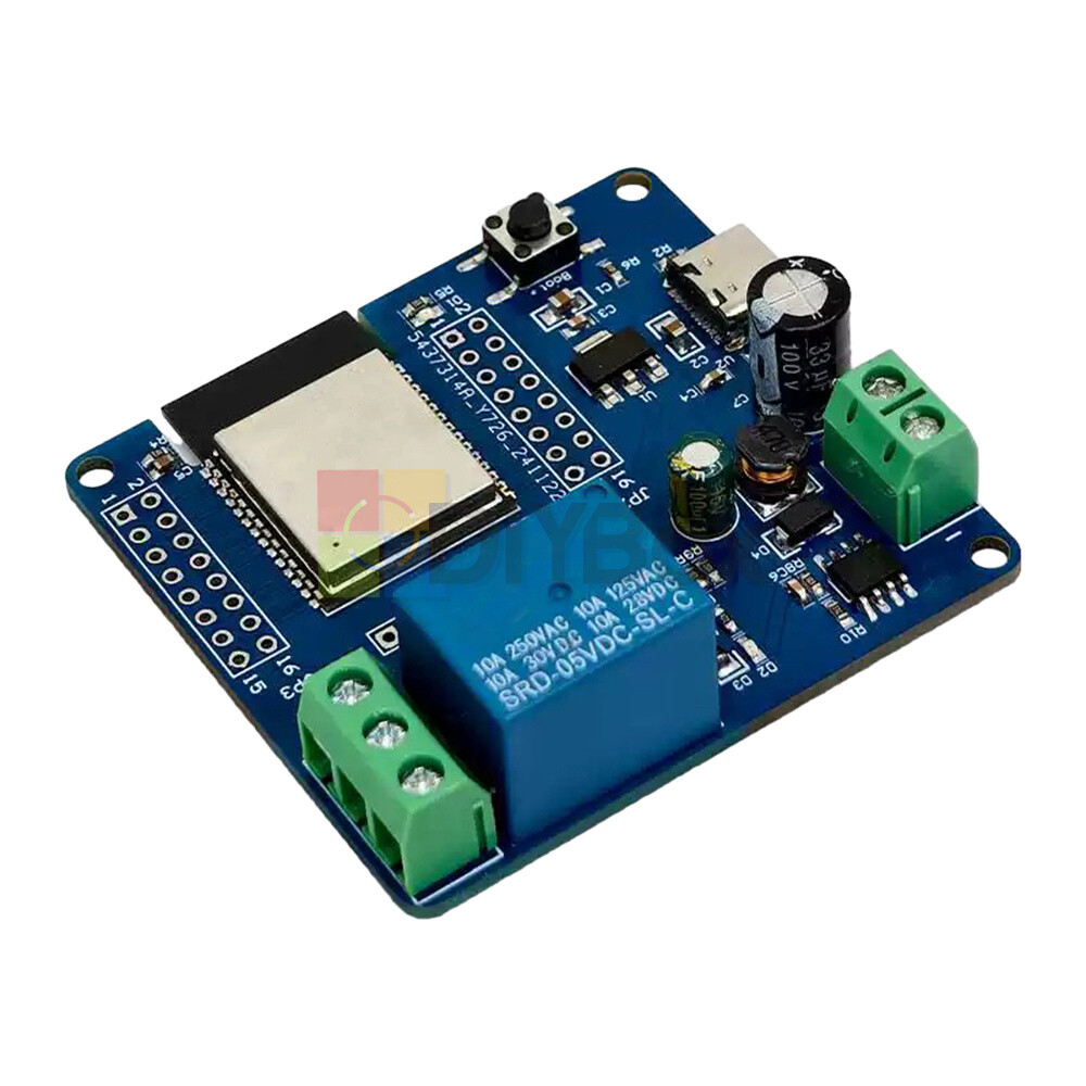 Type-C ESP32-C6 WIFI Bluetooth Development Board Single Channel Relay Module DIY