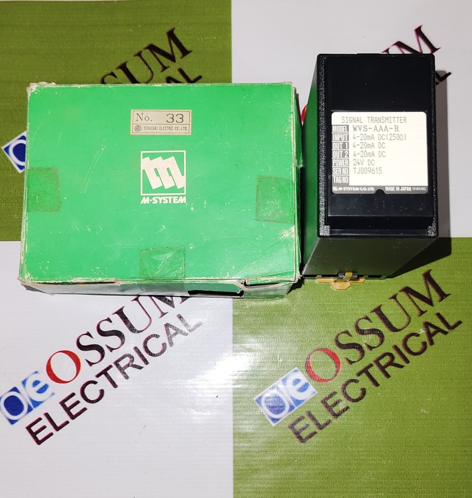 M-SYSTEM TECHNOLOGY WVS-AAA-TR SIGNAL TRANSMITTER VOLTAGE 24VDC FAST SHIPPING