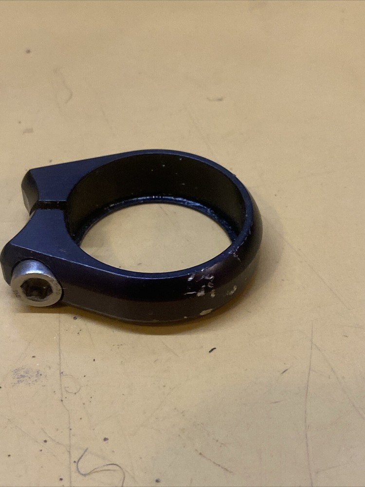 Black DKG Anodized Bolt-on Seatpost Clamp 35mm